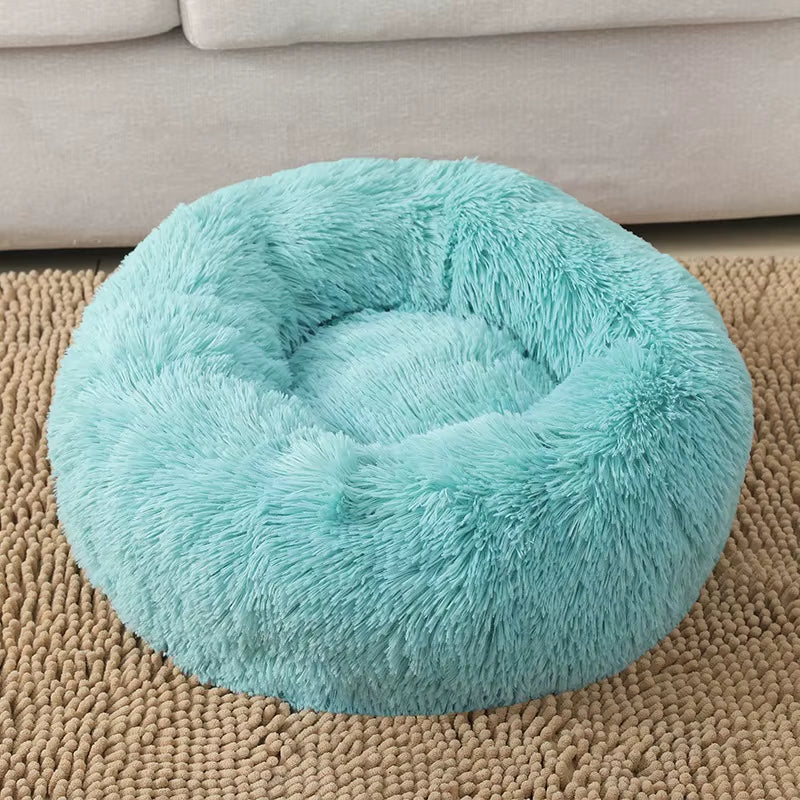 Round Cat Beds House Soft Long Plush Best Pet Dog Bed for Dogs Basket Pet Products Cushion Cat Bed Cat Mat Animals Sleeping Sofa