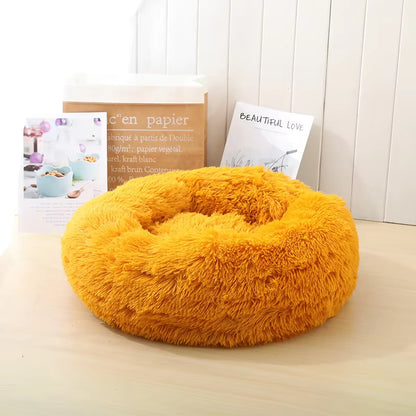 Round Cat Beds House Soft Long Plush Best Pet Dog Bed for Dogs Basket Pet Products Cushion Cat Bed Cat Mat Animals Sleeping Sofa