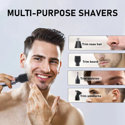 Nose Hair Trimmer for Men Rechargeable Eyebrow Beard Trimmer Waterproof