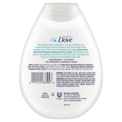 Dove Baby Lotion, Sensitive Moisture 13 Oz (Pack of 2)