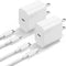 Compatible with Iphone 14 13 12 Charger,20W Fast Charger with 6Ft Lightning Cable,Usb C Charger Fast Charging Adapter Compatible with Iphone 14/13/12/11/Pro/Max/Xr/Xs/Se/8 Ipad Case,White