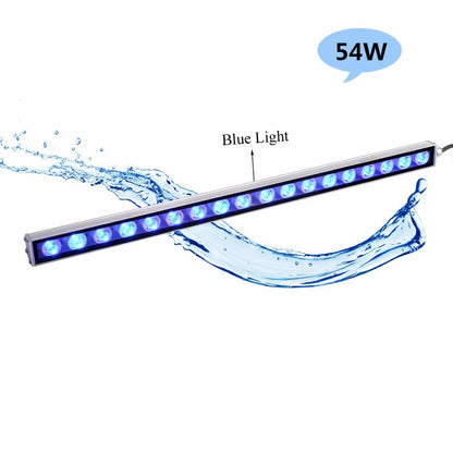 54W LED Aquarium Light Blue 470Nm Underwater Lamp Aquariums Lighting Waterproof LED Lights Fish Tank Light Aquarium Accessories