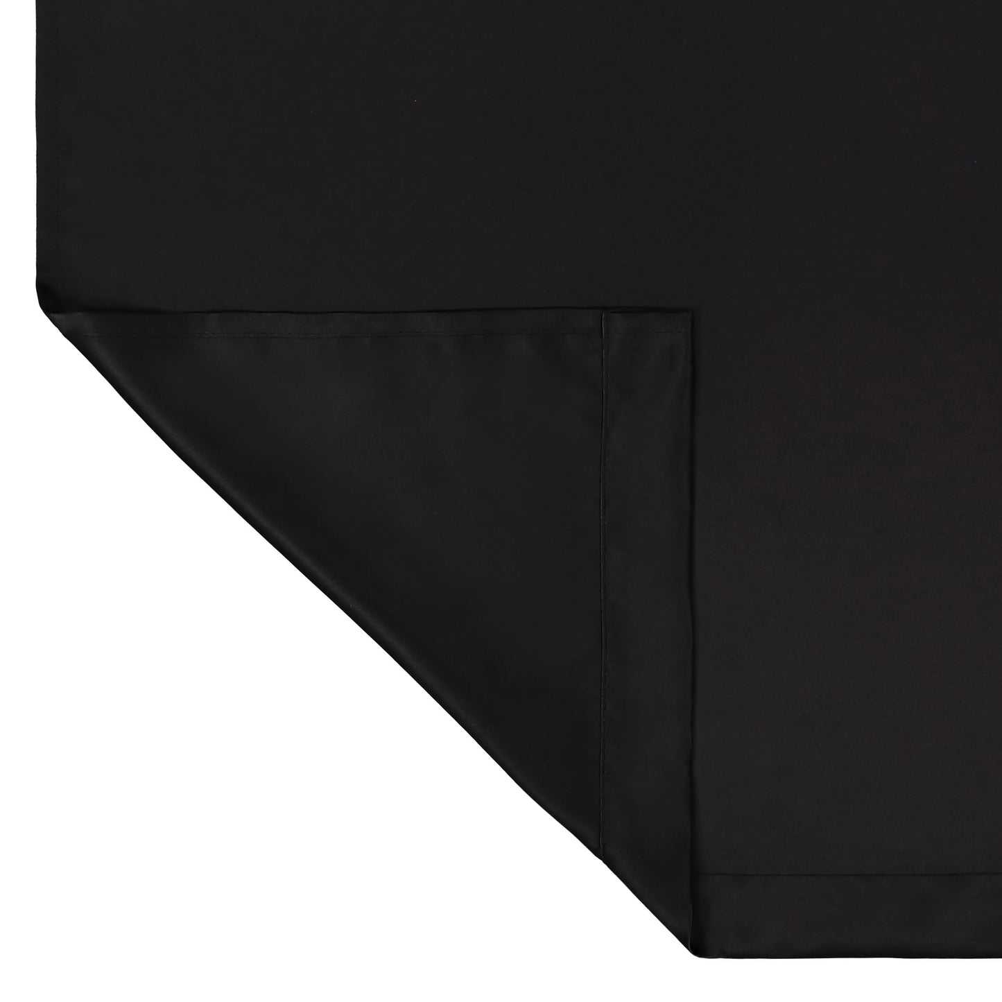 (3 Pack)  Phoenix Solid Blackout Curtain, Panel Pair, Black, 37"W X 84"L