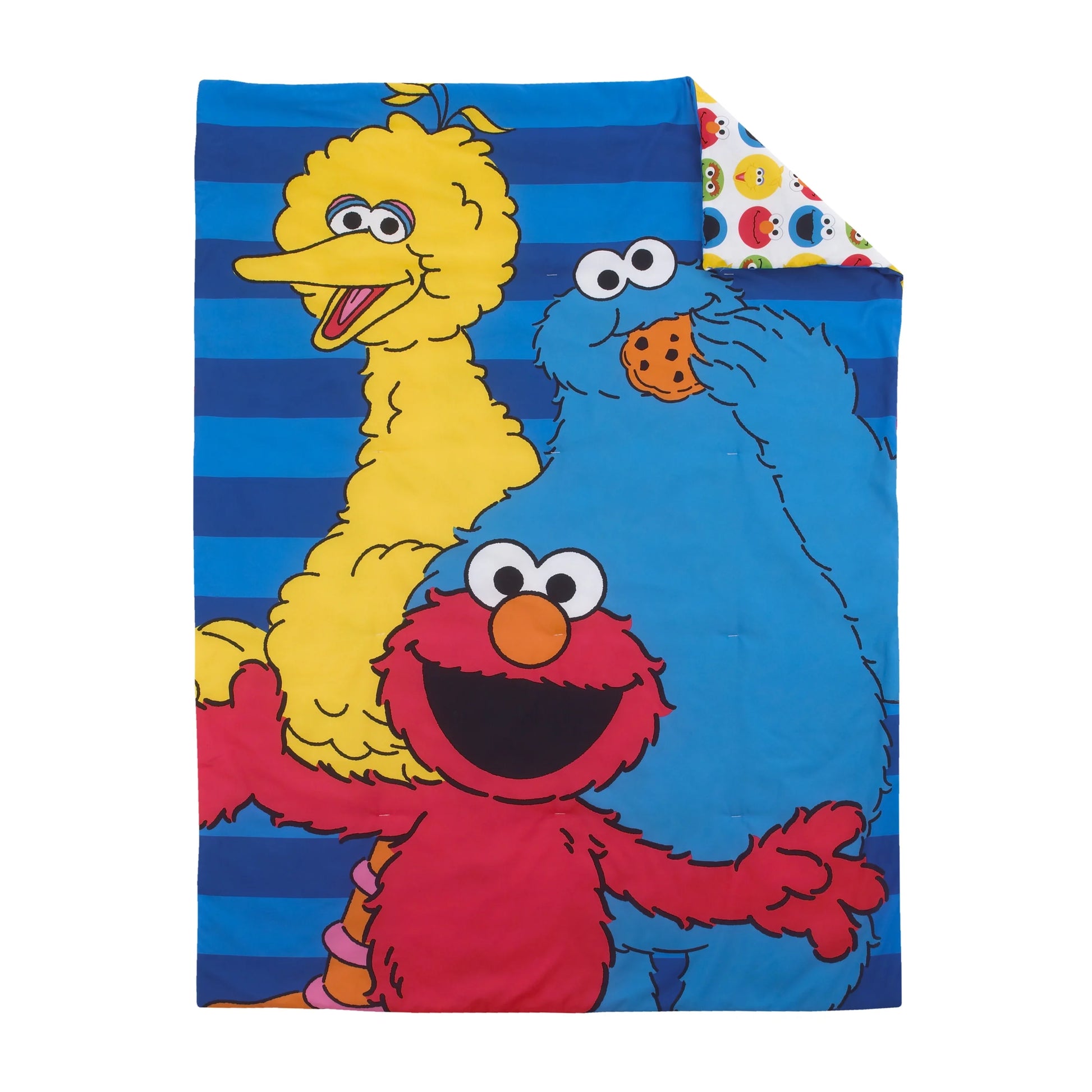 Best Friends Blue and Red 4 Piece Toddler Bedding Set