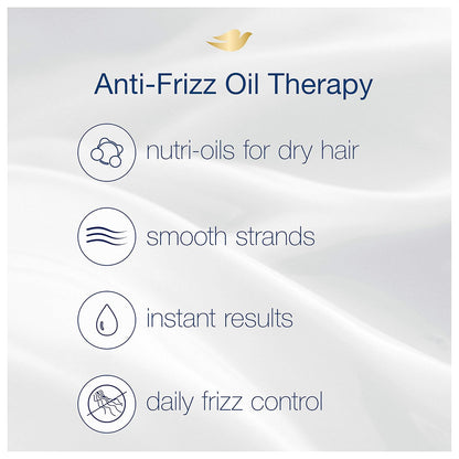 Nutritive Solutions Dry Hair Conditioner for Frizzy Control Oil Therapy with Nutri-Oils Moisturizing Conditioner Formula Smooths Hair 12 Oz, 4 Count