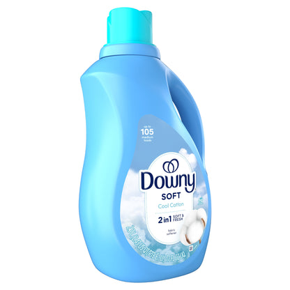 Liquid Fabric Softener, Cool Cotton Scent, 77 Fl Oz, 105 Loads