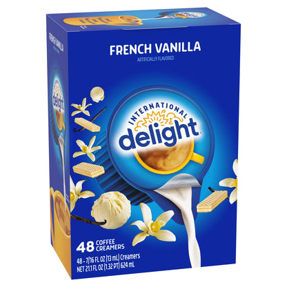 (3 Pack)  French Vanilla Coffee Creamer Singles, 48 Count